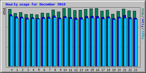 Hourly usage for December 2018