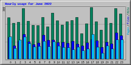 Hourly usage for June 2022