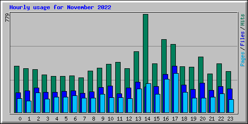 Hourly usage for November 2022