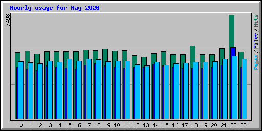 Hourly usage for May 2026