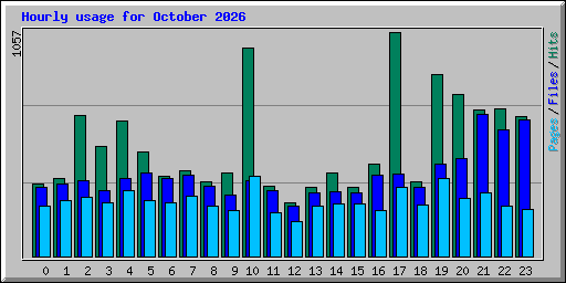 Hourly usage for October 2026